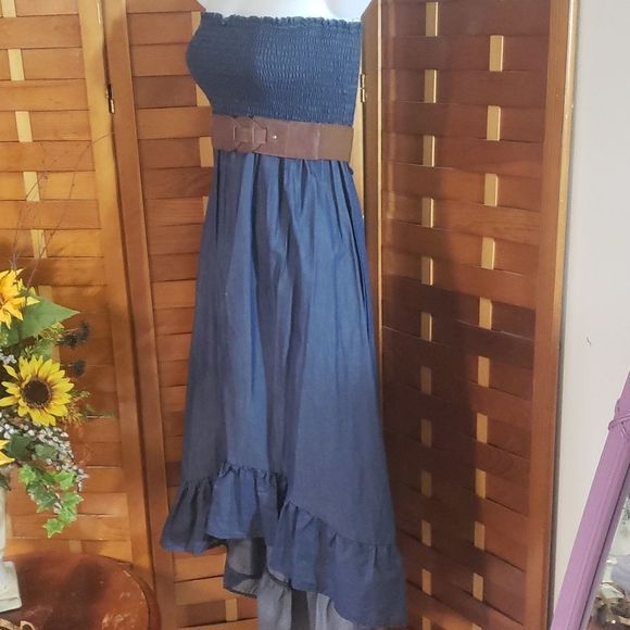 Maurices brand high/ low denim style dress. - Picture 3 of 8